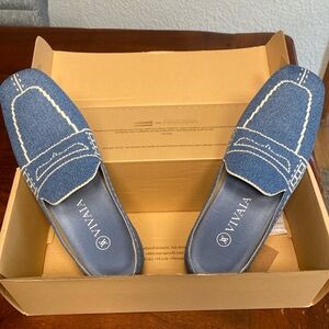 Vivaia blue loafers
